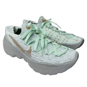 Nike Light Green and Gold Athletic Shoes